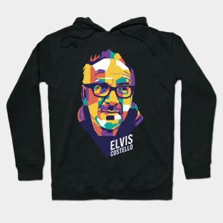 Elvis Costello WPAP Style Hoodie